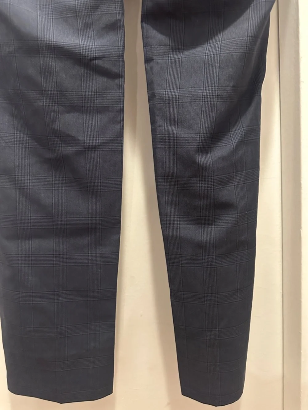 Banana Republic Men's Navy Windowpane Dress Pants Preloved